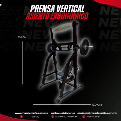 Prensa Vertical con Asiento Ergonomico